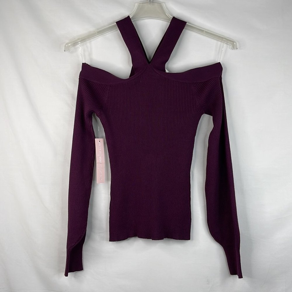 CraveFame Eggplant Sweater Size: S
